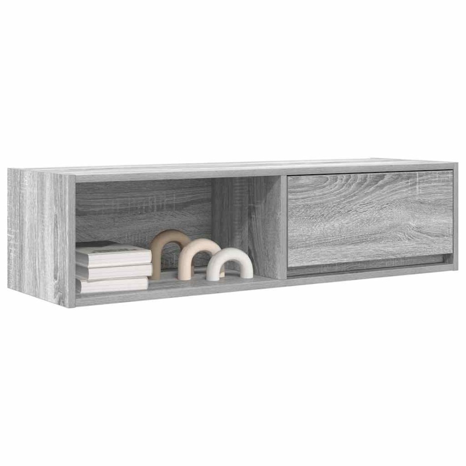 Muebles de TV 2 uds madera ingeniería gris Sonoma