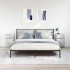 Mesitas de noche 2 uds madera contrachapada gris 39x35x65