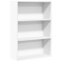 Estantería de madera de ingeniería blanca 80x30x114