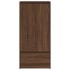 Armario con cajón de roble marrón 55,5x34x119,5