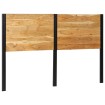 Cabecero 160 cm Madera Maciza Acacia y Hierro