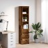 Aparador de madera vieja 37,5x35x180 cm Madera de