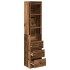 Aparador de madera vieja 37,5x35x180 cm Madera de