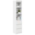 Aparador alto blanco 37,5x35x180 cm madera de