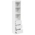 Aparador alto blanco 37,5x35x180 cm madera de