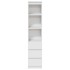 Aparador alto blanco 37,5x35x180 cm madera de