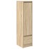 Aparador alto roble Sonoma 29,5x34x119,5cm madera de