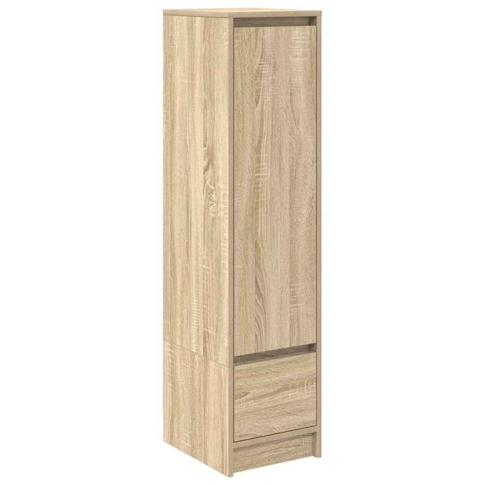 Aparador alto roble Sonoma 29,5x34x119,5cm madera de