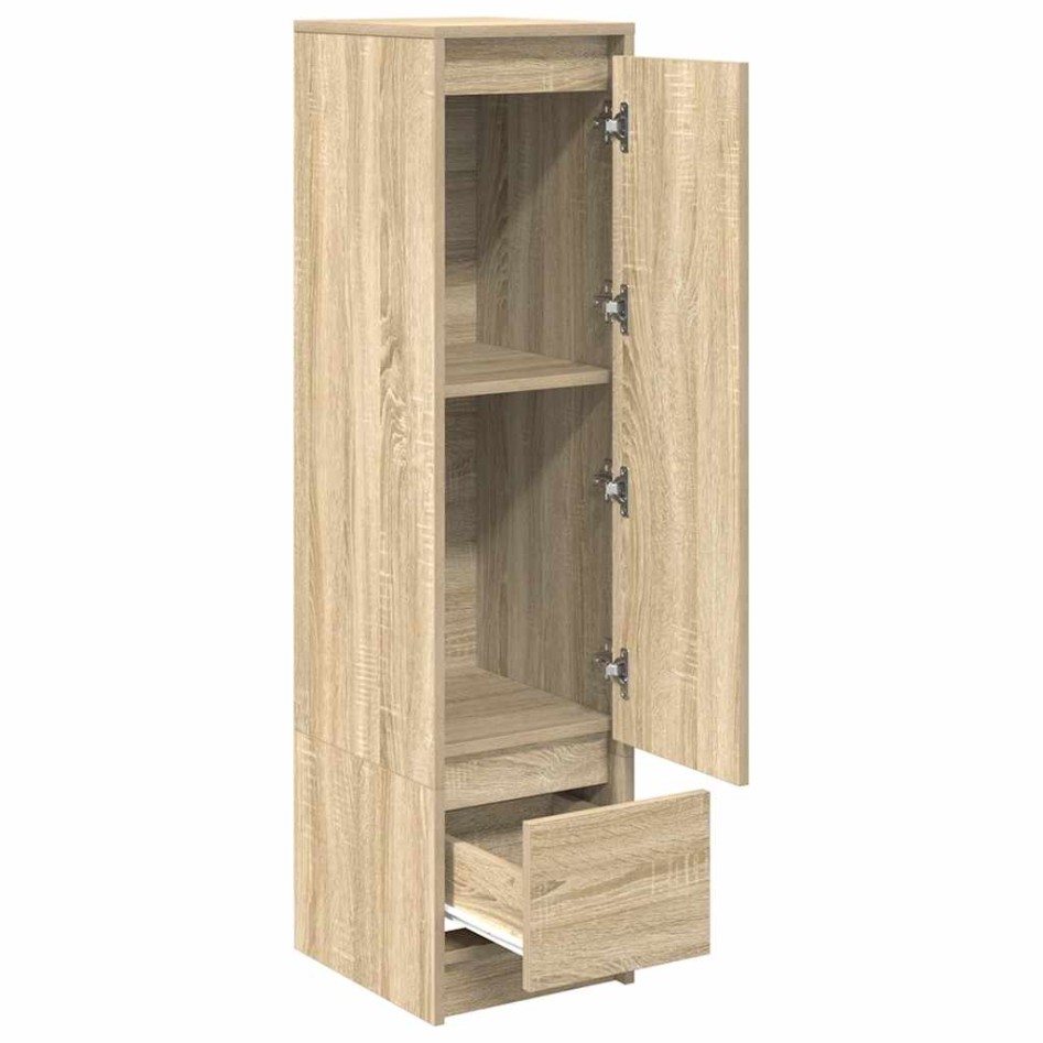 Aparador alto roble Sonoma 29,5x34x119,5cm madera de
