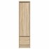 Aparador alto roble Sonoma 29,5x34x119,5cm madera de