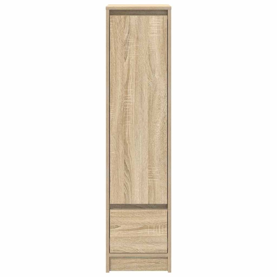 Aparador alto roble Sonoma 29,5x34x119,5cm madera de