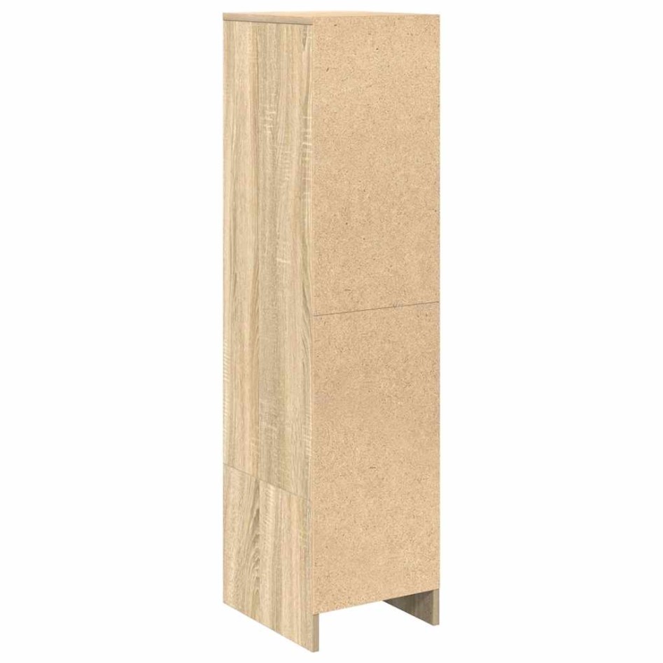 Aparador alto roble Sonoma 29,5x34x119,5cm madera de