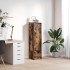 Aparador alto roble ahumado 29,5x34x119,5 cm Madera