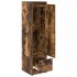 Aparador alto roble ahumado 29,5x34x119,5 cm Madera