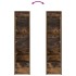Aparador alto roble ahumado 29,5x34x119,5 cm Madera