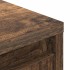 Aparador alto roble ahumado 29,5x34x119,5 cm Madera