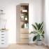 Aparador alto roble Sonoma 37,5x35x180 cm madera de