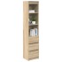 Aparador alto roble Sonoma 37,5x35x180 cm madera de