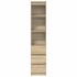 Aparador alto roble Sonoma 37,5x35x180 cm madera de