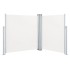 Toldo lateral retráctil color crema 140x600