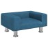 Cama para perros de terciopelo azul 50x40x26,5