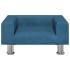 Cama para perros de terciopelo azul 50x40x26,5