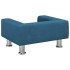 Cama para perros de terciopelo azul 50x40x26,5