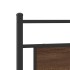 Estructura de cama sin colchón roble marrón 107x203