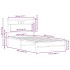 Estructura de cama sin colchón roble marrón 107x203