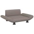 Cama para perros de tela gris taupe 70x45x28