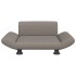 Cama para perros de tela gris taupe 70x45x28