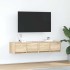 Muebles de TV 2 uds madera ingeniería roble Sonoma