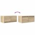 Muebles de TV 2 uds madera ingeniería roble Sonoma