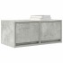 Muebles de TV 2uds madera ingeniería gris hormigón
