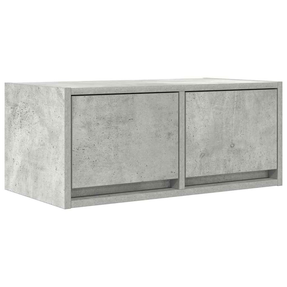 Muebles de TV 2uds madera ingeniería gris hormigón
