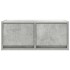 Muebles de TV 2uds madera ingeniería gris hormigón