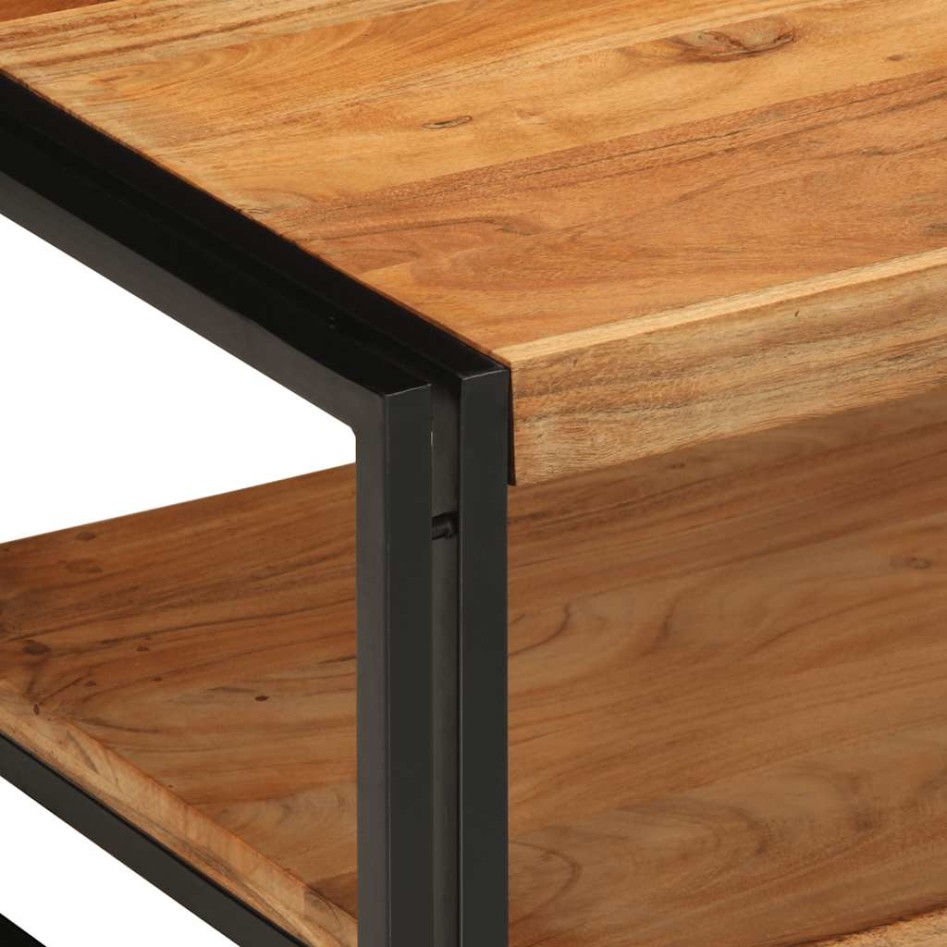 Mesa de centro madera maciza de acacia 70x50x38