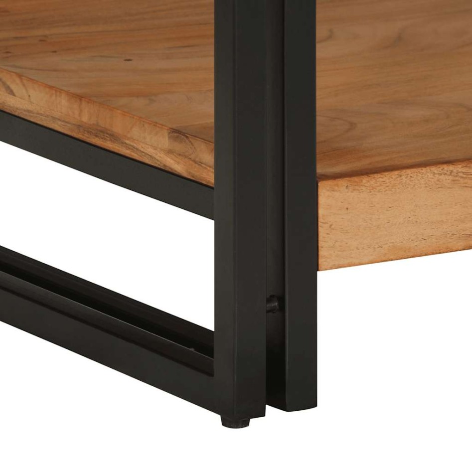 Mesa de centro madera maciza de acacia 70x50x38