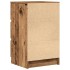 Mesilla de noche con 3 cajones madera vieja 39x35x65