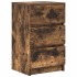 Mesilla de noche con 3 cajones roble ahumado 39x35x65