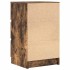 Mesilla de noche con 3 cajones roble ahumado 39x35x65
