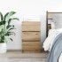 Mesilla de noche con 3 cajones roble artesanal 39x35x65