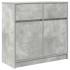 Aparador con cajón gris hormigón 80x34x76 cm madera