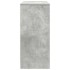 Aparador con cajón gris hormigón 80x34x76 cm madera
