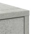 Aparador con cajón gris hormigón 80x34x76 cm madera