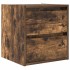 Mesillas de noche de pared 2 uds roble ahumado 38x34x40