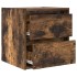 Mesillas de noche de pared 2 uds roble ahumado 38x34x40