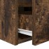 Mesillas de noche de pared 2 uds roble ahumado 38x34x40