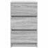 Mesilla de noche con 3 cajones gris Sonoma 39x35x65