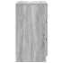 Mesilla de noche con 3 cajones gris Sonoma 39x35x65